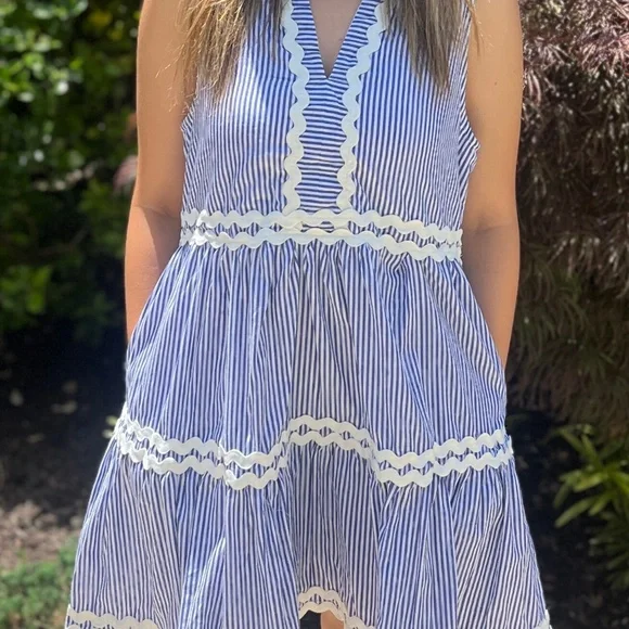 Sleeveless Rick Rack Dress - Picture 2 of 2